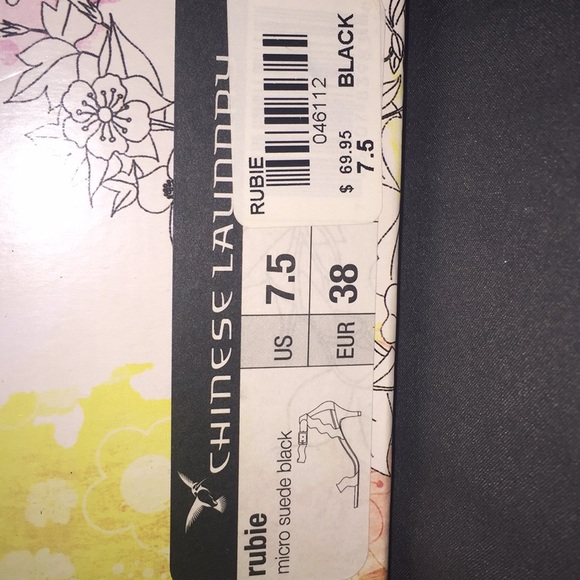 Chinese Laundry Rubie black heels women's 7.5 - Picture 2 of 4